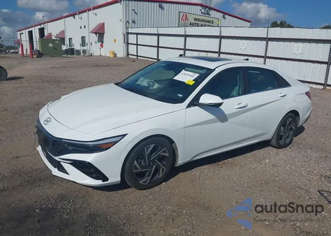 2024 Hyundai Elantra Limited from USA, damaged, VIN KMHLP4DG9RU836303